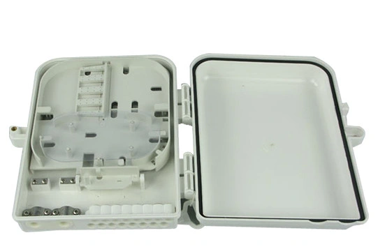 Grey / Beige Fiber Optic Distribution Box 48 Ports ABS FTTH Termination Box