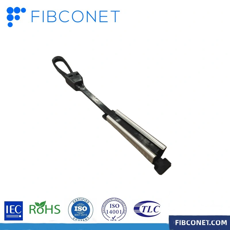 FTTH Nylon Metal Wire Flat Optical Fiber Drop Cable Optic Fiber Clamp