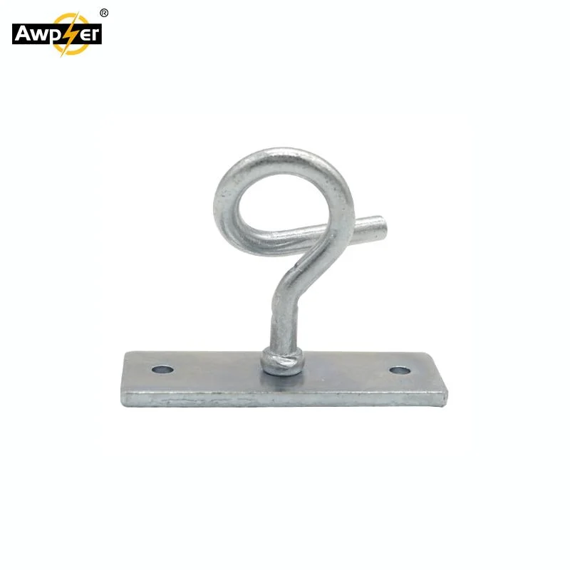 FTTH C Type Hook Drop Cable Wire Clamp Draw Hook with Wall Mounted
