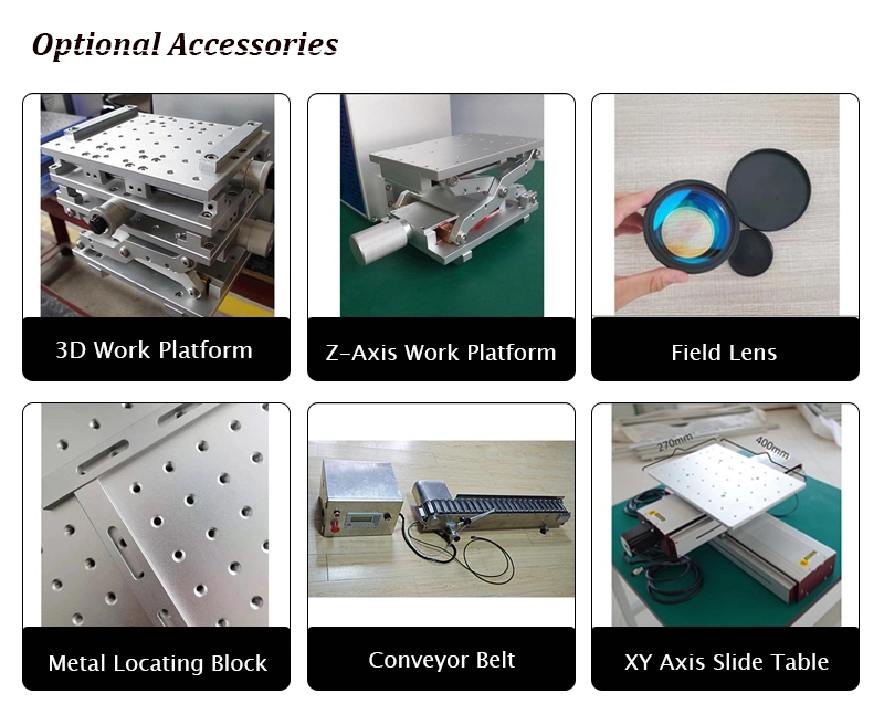 Enclosed 100W Fiber Laser Marking Machine, Cavred Metal, Glass, etc