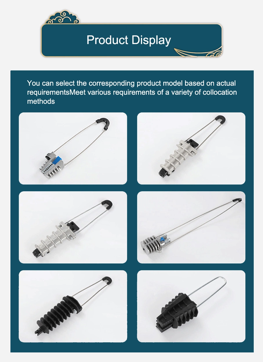 Professional Manufacturer Wedge Type ADSS Cable Wire Tension Clamp for Overhead Line