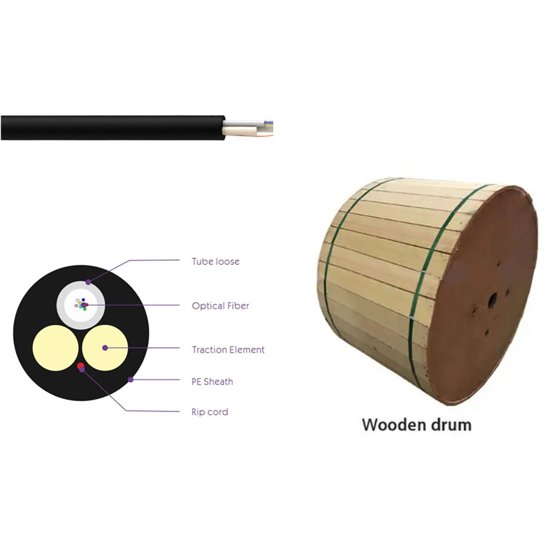 Fibre Optic Cable Asu 80mts 06fo Aerial Unitube Optical Cable