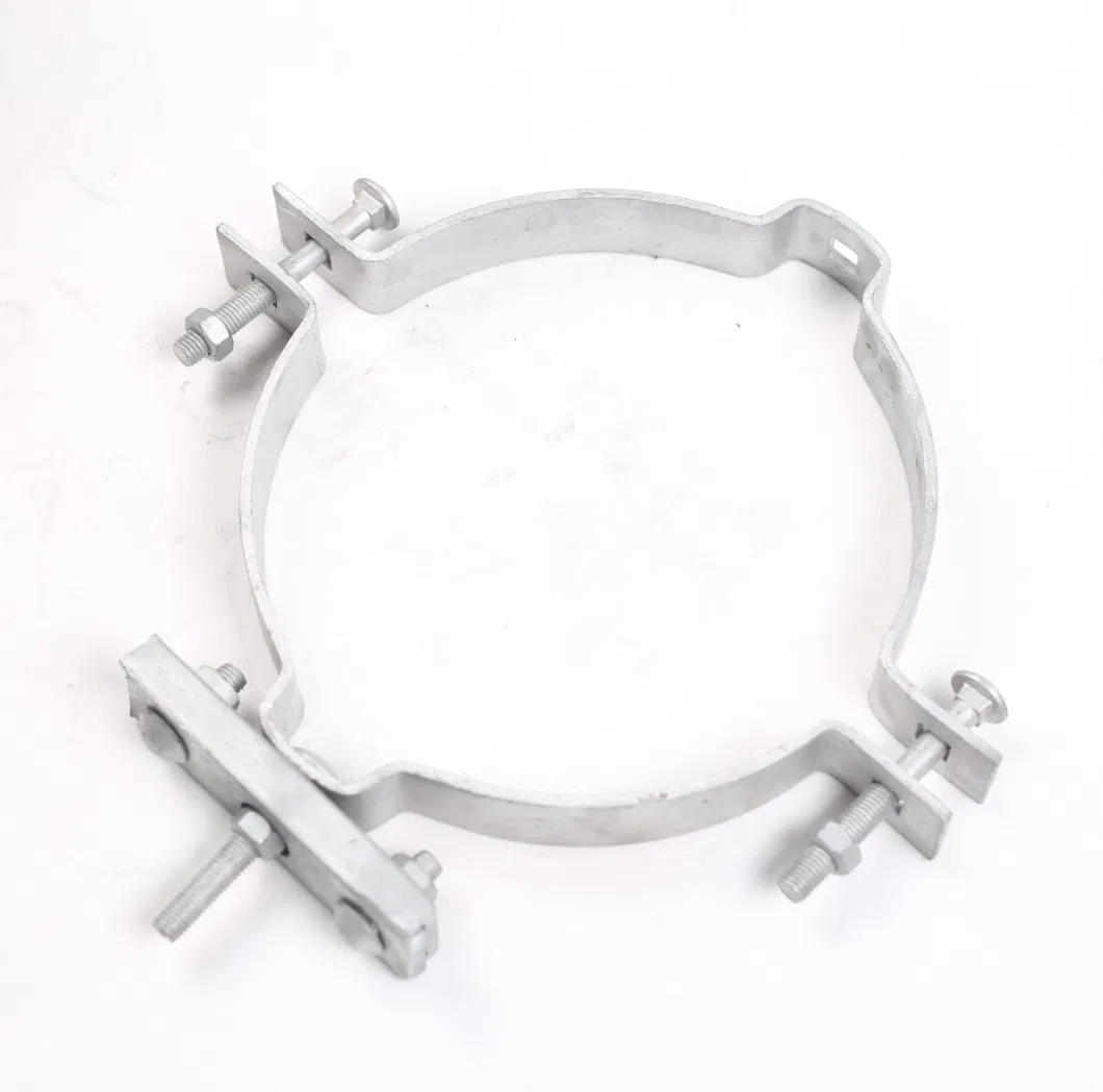 Hot DIP Galvanized Pole Band Mounting Clamp for Pole Line Hardware