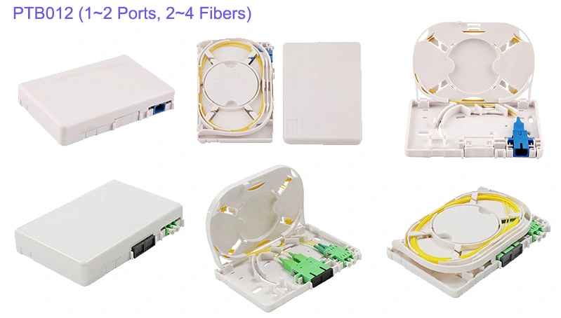 4 Fibers Fiber Optic Termination Box with Transparent Cover