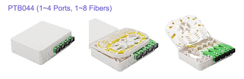 4 Fibers Fiber Optic Termination Box with Transparent Cover