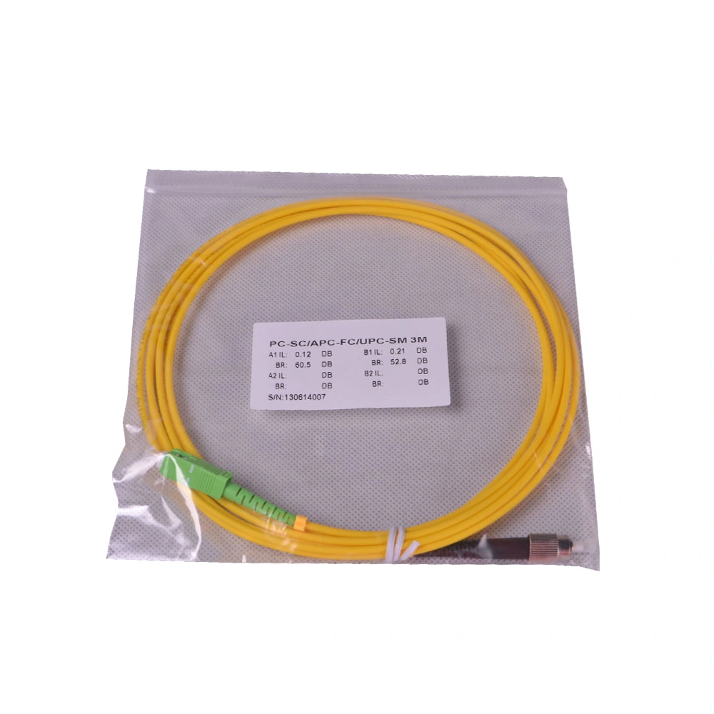 Waterproof LSZH Cat 6 Fiber Optic Patch Cord