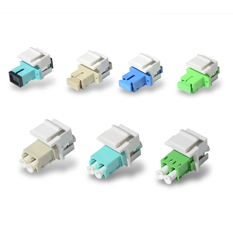 Sc-mm Fiber Keyconnect Telecom Level Om3 Fiber Optic Keystone Coupler Sc APC Duplex Multimode Adapter