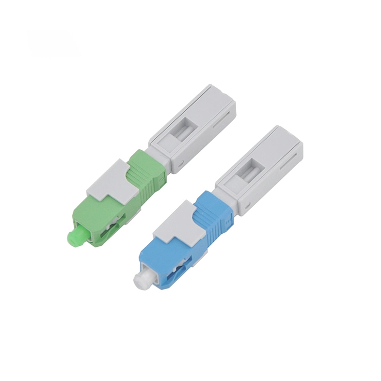 FTTH Quick Field Assembly Fiber Optic Sc APC Fast Connector