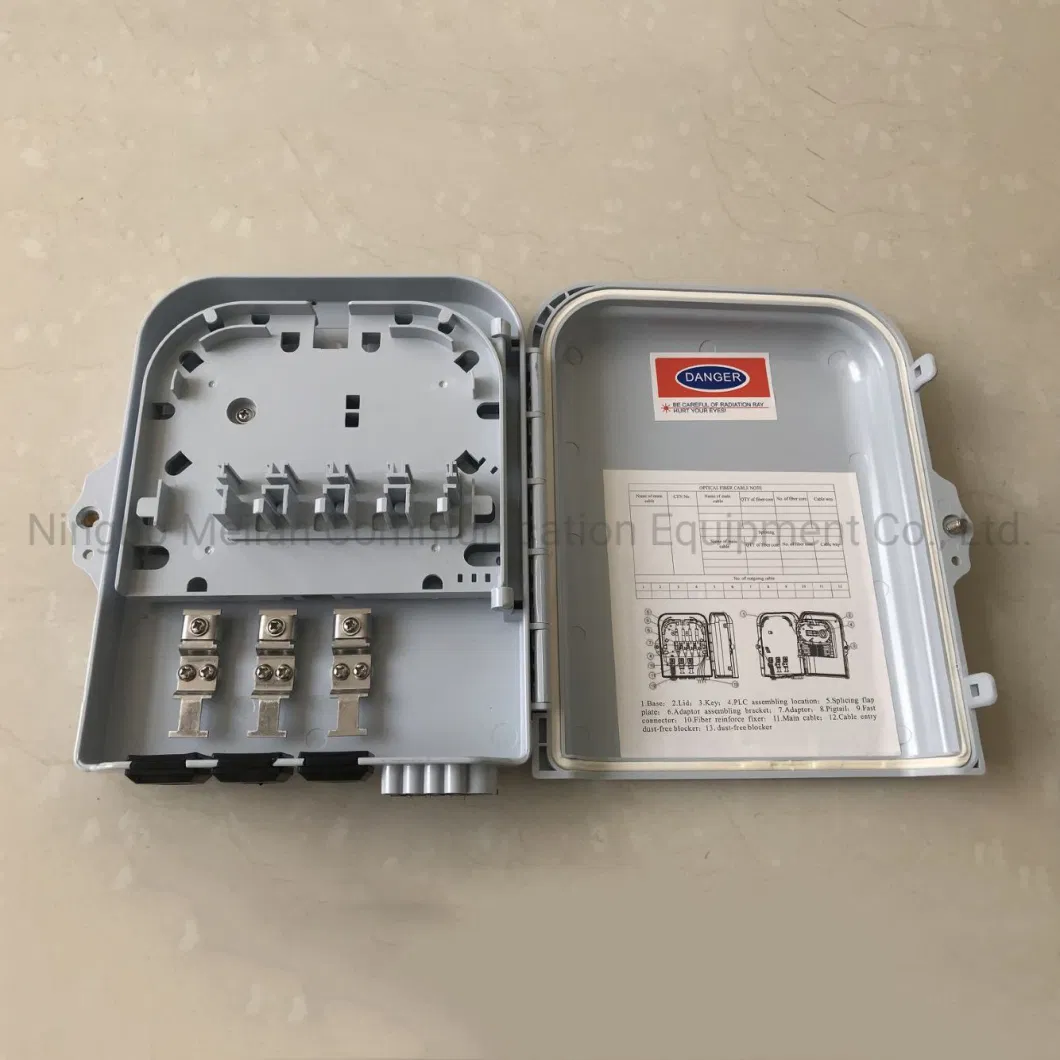 Wall Mount Type Outdoor ABS Plastic 8 Core Small Fiber Optic Junction Box