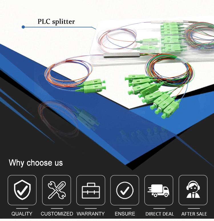 1X16 Fiber Optic Splitter Micro Tube PLC Splitter Sc/APC Optical Fiber Splitter