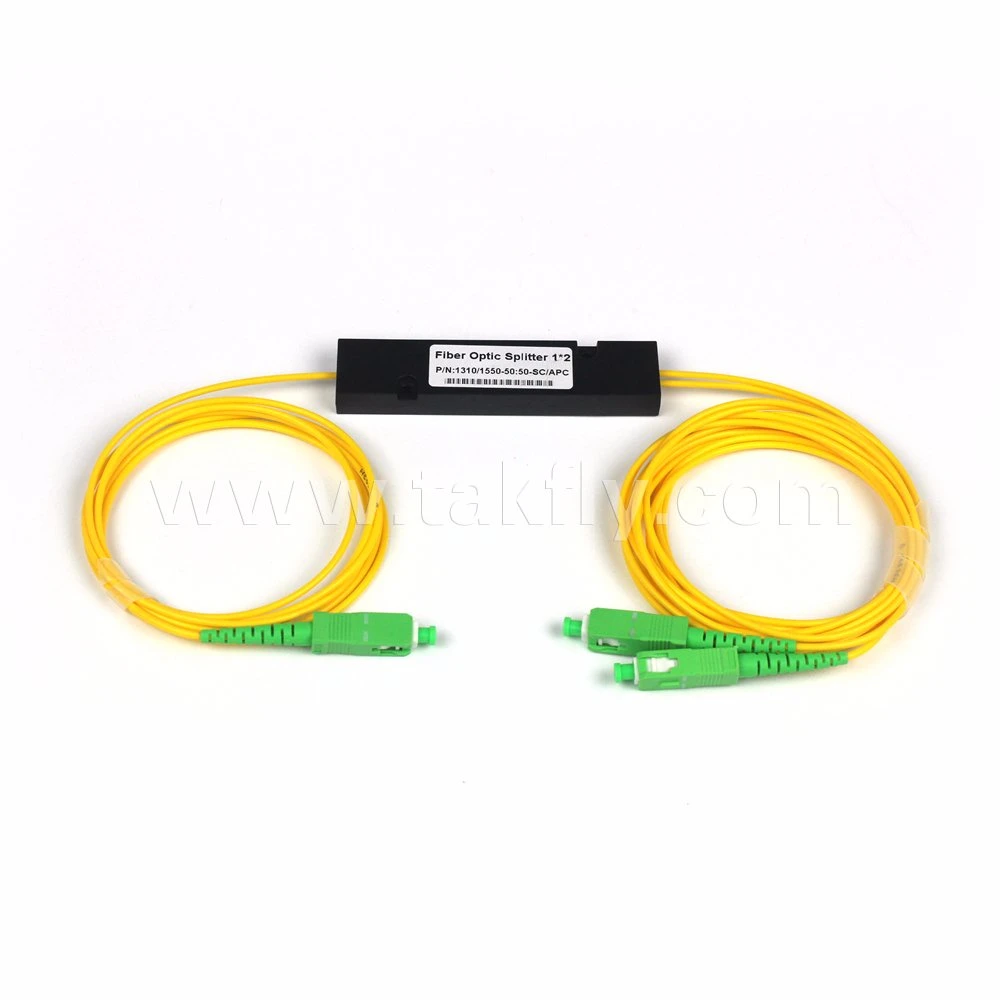 Fibre Optic Sc APC 1 to 2 PLC Splitter