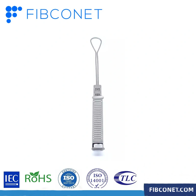 FTTH Fibconet 2~6mm Stainless Steel Tension Clamp Fiber Drop Wire Clamp for Drop Cable