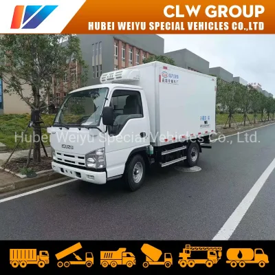 Hotsale Isuzu Elf 3-5tons kleine Kühlwagen Kühlschrank Van Box Tiefkühltruck für Südostasien