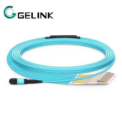 8/12/16/24/72/144fiber SM/OM3/OM4 QSFP 40g MPO MTP auf 10g LC/SC Breakout Lwl-Patchkabel