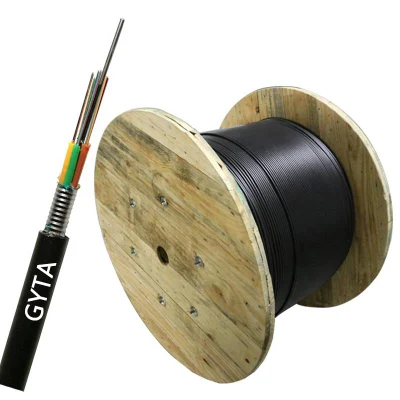  GYTA53+33 Aluminium-Hahn und -Deckel mit Stahlrohr Glasfaserkabel für Kanal und Untergrund