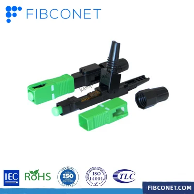 FTTH LWL-Baugruppe SC APC SM Simplex Optical SC Schnellanschluss