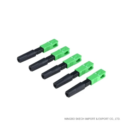 FTTH SC/APC Schnellverbinder SC Fiber Fast Connector 53mm Optischer mechanischer Steckverbinder für den Anschluss von optischen Kabeln