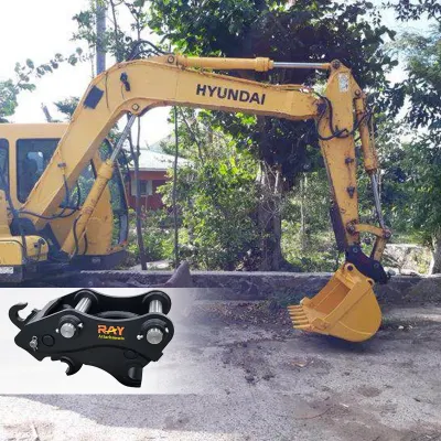 Schnellkuppler für Bagger Kubota K008-3 mit Schaufelanhängevorrichtung