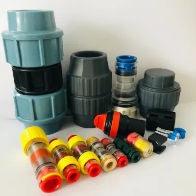  HDPE-Schnellkuppler mit Luftblasen-Endkappe, Mikrokanalkuppler Endkupplung