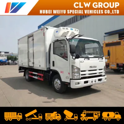  International berühmte Marke Isuzu 4tons Fisch Gefrierschrank LKW gefrorene Lebensmittel Isolierte Van Box