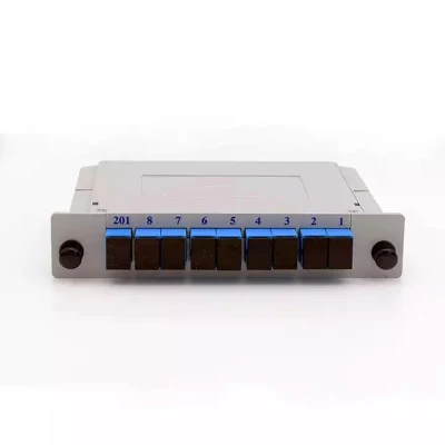  Premium FTTH-Kassettenart LWL-PLC-Splitter 1*8 SC/PC 09mm mit ausgezeichneter Gleichmäßigkeit und Zuverlässigkeit