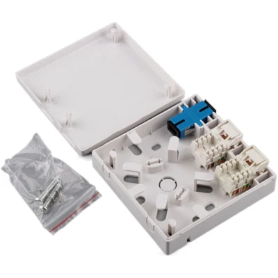 Outdoor-Glasfaser-ODF-Einheit mit 2 Anschlüssen, FTTH Mini Box, ODF Box ab Werk