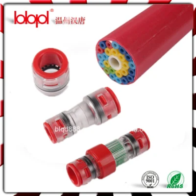  Gasblock-Steckverbinder (gelber RING), Kanal-LWL-Kabeldichtungsstecker 12/8mm