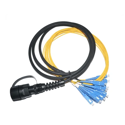 ODVA (MPO) IP67 Wasserdichtes Patchkabel für den Außenbereich, 12cores/24core konfektionierte Kabel