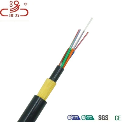 Singlemode-Optik 4 12 24 Kerne 6 96 Hilos De span 200 400 G652D Optuca Roll Fibra Optica Fiber Optisches Kabel ADSS