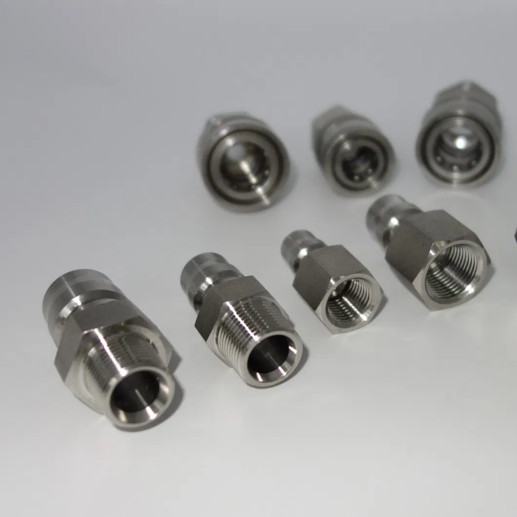 Naiwo Ball Locking High Flow Fluid Hydraulic Quick Coupling Stainless Steel Quick Coupler