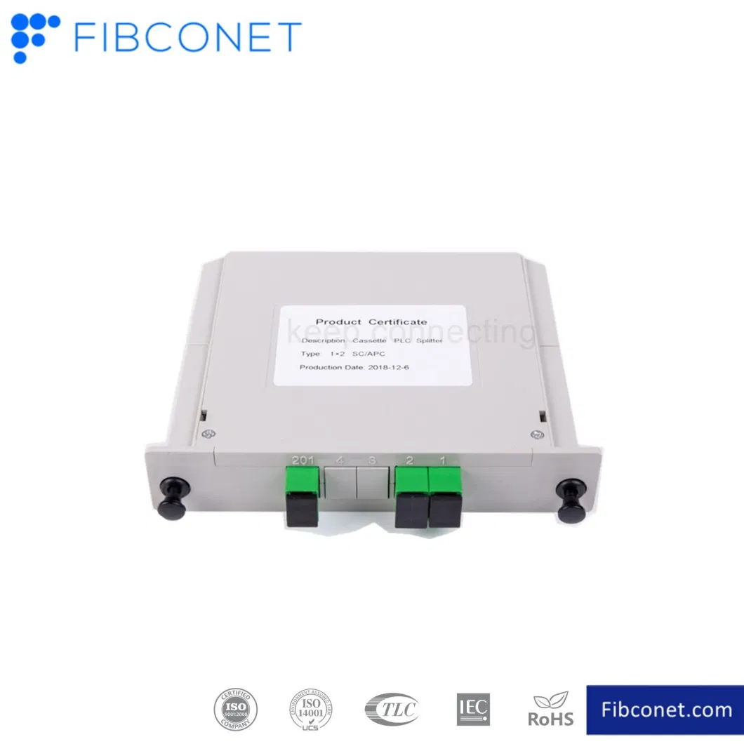 FTTH Sc APC PLC Splitter Fiber Optic Module Type PLC Splitter Connector