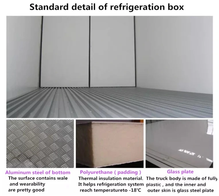 4ton Refrigerated Truck Refrigerator Cooling Dry Cargo Box