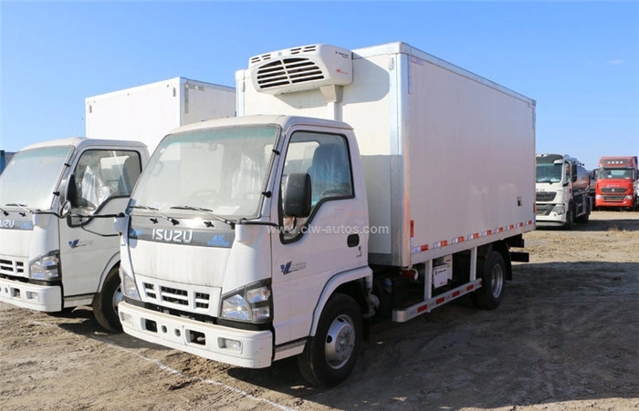 Japanese Brand Isuzu Diesel Engine Refrigerated Truck Optional Refrigerated Temperature 4m Length Van Cooling Box