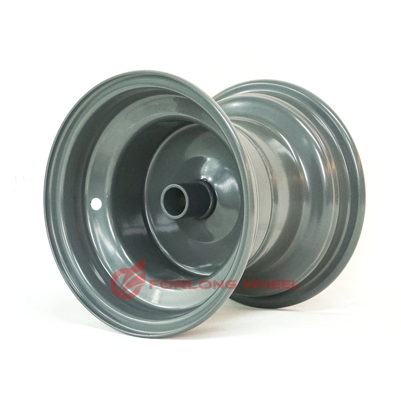 Forlong Wheel Steel Rim 3.50X6 6205 2RS Tire 12/350-6 for Pull Behine Spreaders Fertilizer Farm Tool Equipment Use