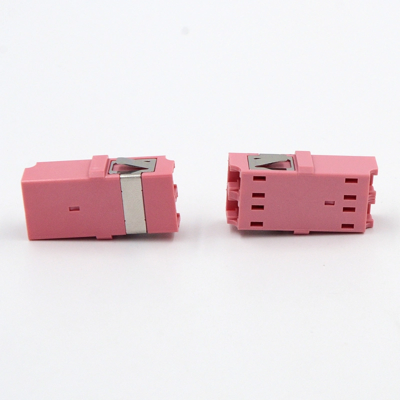 China Factory Price Optical Fiber LC Upc Multimode Om4 Duplex Coupler Fiber Optic Adapter for FTTH Communication