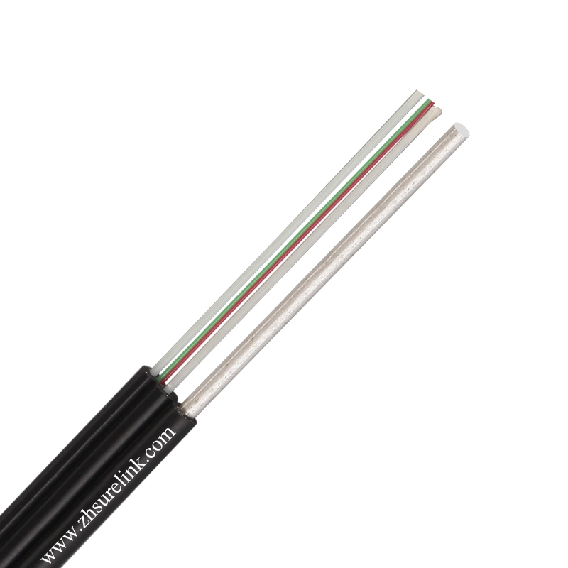 Manufacturer 2core 6core 12core Flat Drop Cable Gyfxtby Outdoor Overhead Single Mode Fibre Optical Cable Fiber Optic Cable