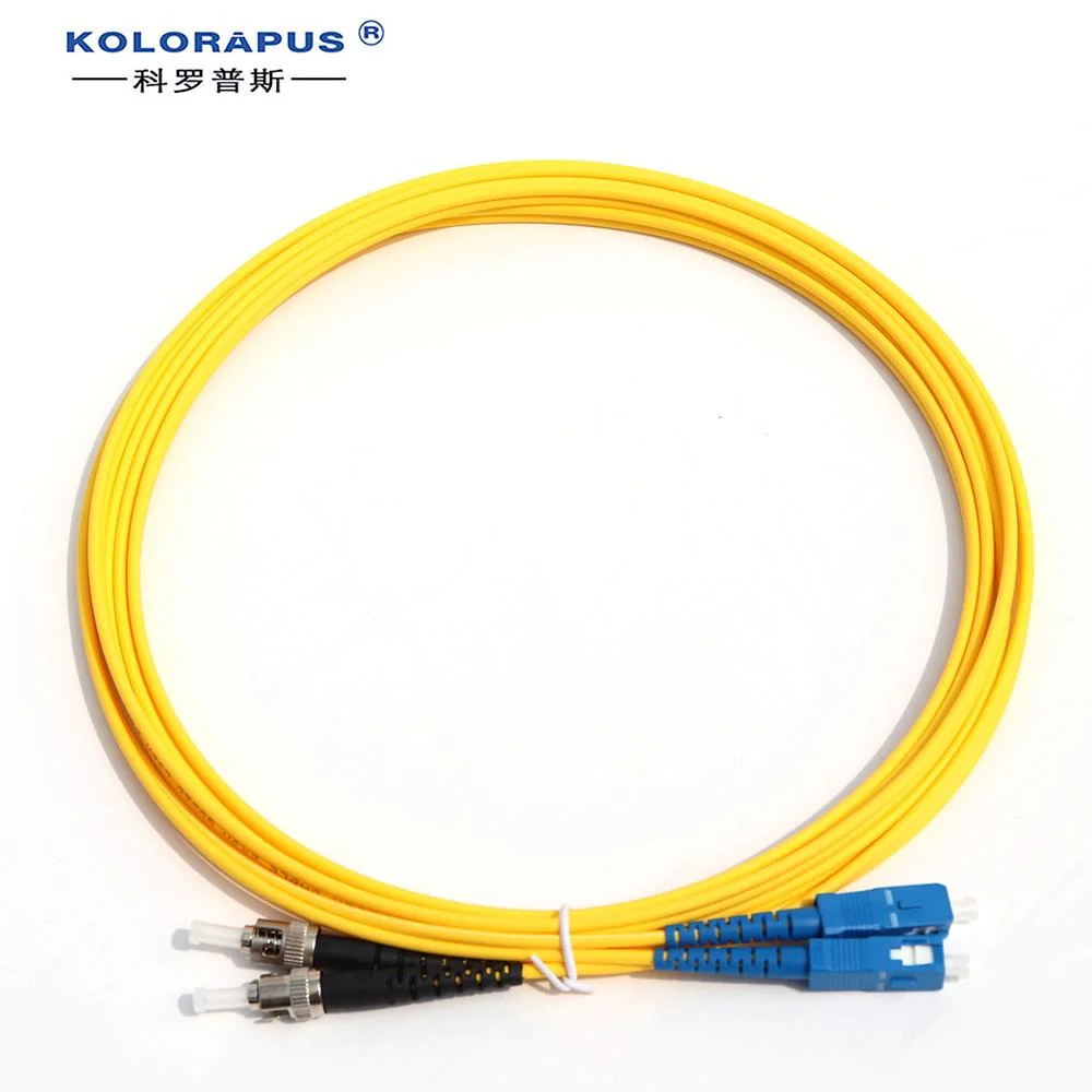 St-Sc Single-Mode Duplex Fiber Optic Patch Cable 3m