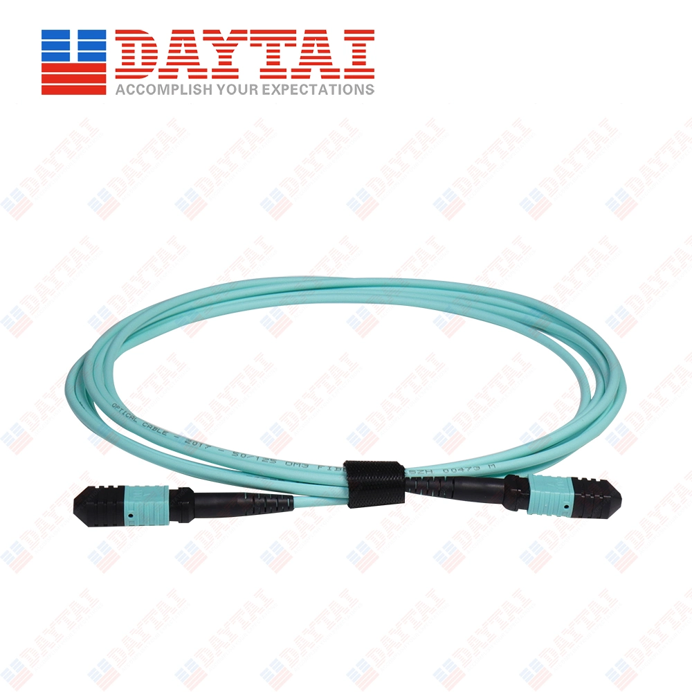 MTP 16 Fiber Cable Type C MPO for Male to Male Connector Outdoor Fiber Optic Patch Cord