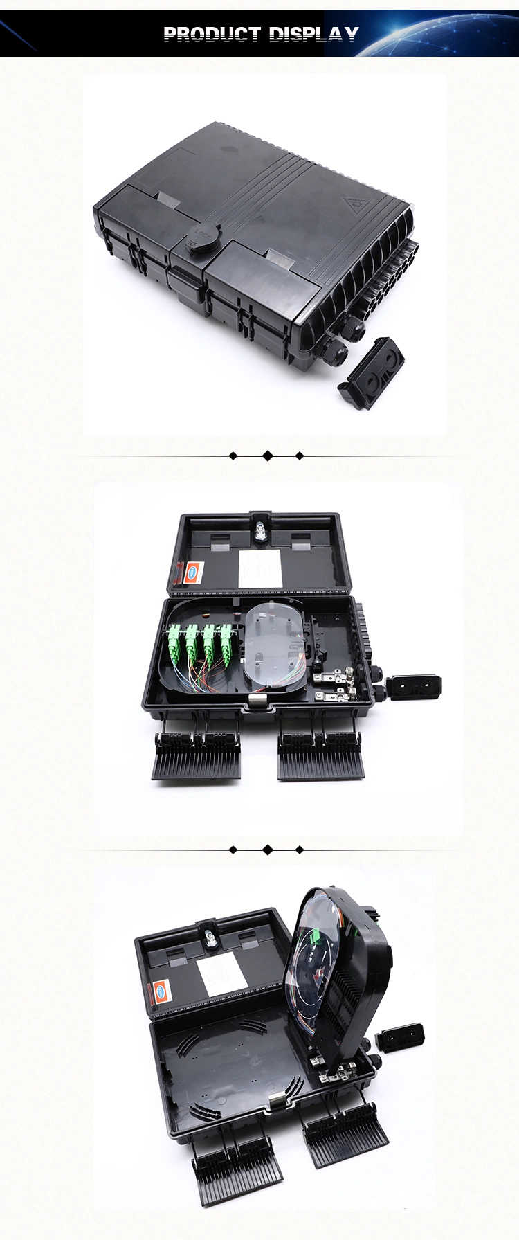 16 Core FTTH Fiber Distribution Box Terminal Optical with 1*16 PLC Splitter Box for Telecommunication