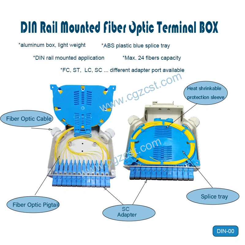 FTTH Outdoor Junction Box Fiber Optic Distribution Nap Box Load PLC 1X8 1X16 Splitter Optical Terminal Box