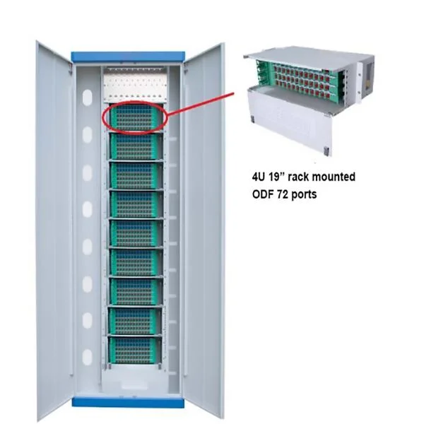 ODF 48 Ports Sc Fiber Optic Distribution Frame Distribution Patch Panel