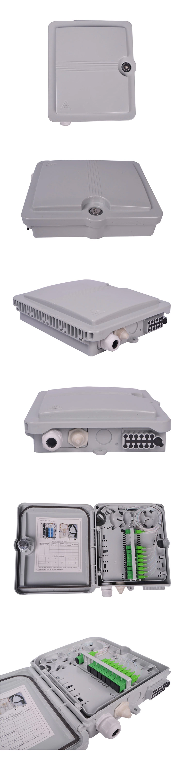 1X8 Core Outdoor Fiber Optical FTTH Terminal Junction Box