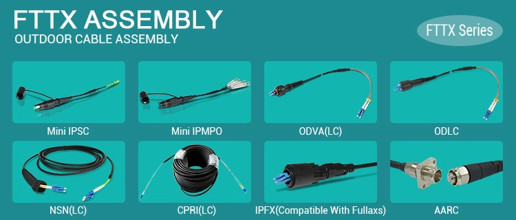 Odva Waterproof Fiber Optical Cable with LC Upc Fiber Optic Patch Cord