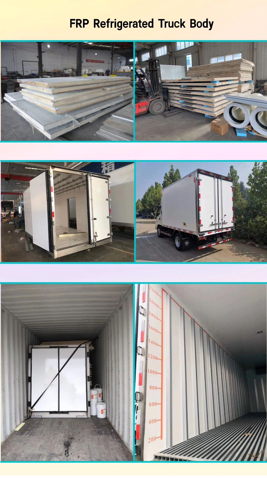 Bueno CKD or CBU FRP Refrigerated Truck Box