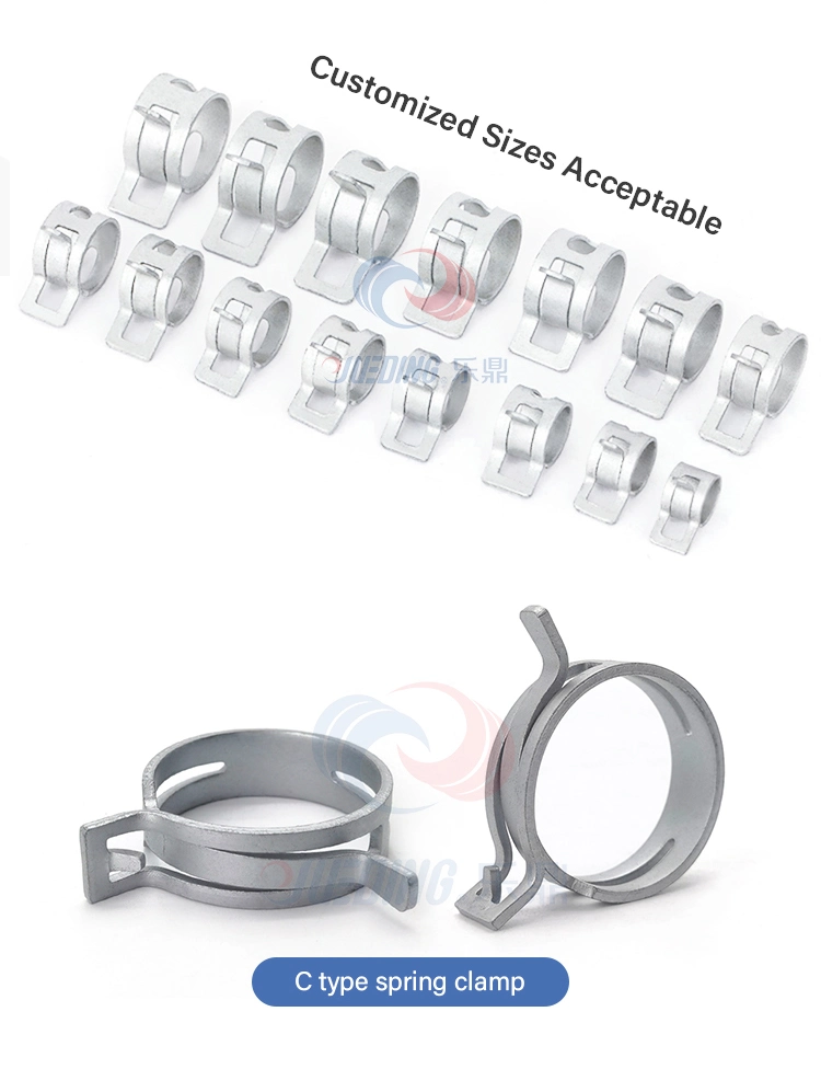 Stainless Steel 304 Cable Spring Hose Clamp for PVC Pipes