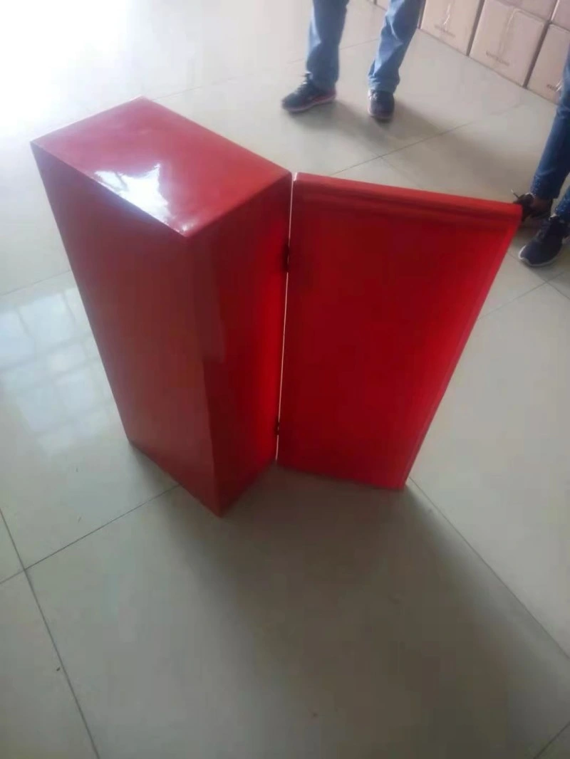 Red Polish Fiber Glass Fire Hose Cabinet/Box