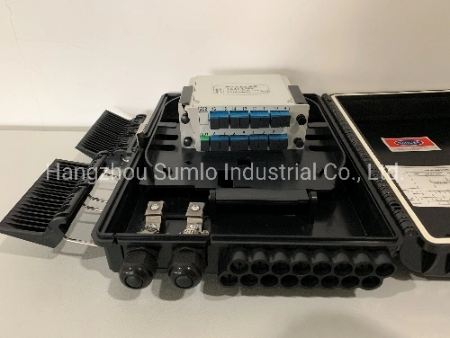 FTTH Distribution Box, Fiber Optic Termination Box, with 1X16, 1X8 Cassette PLC Splitter