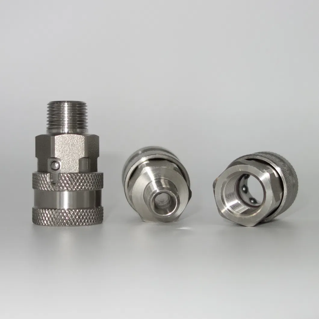 Naiwo Ball Locking High Flow Fluid Hydraulic Quick Coupling Stainless Steel Quick Coupler