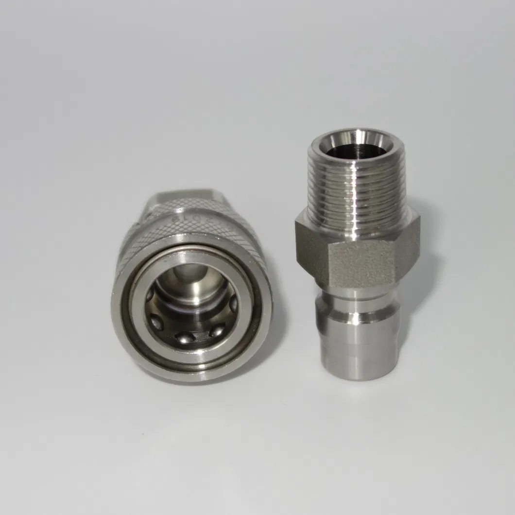 Naiwo Ball Locking High Flow Fluid Hydraulic Quick Coupling Stainless Steel Quick Coupler