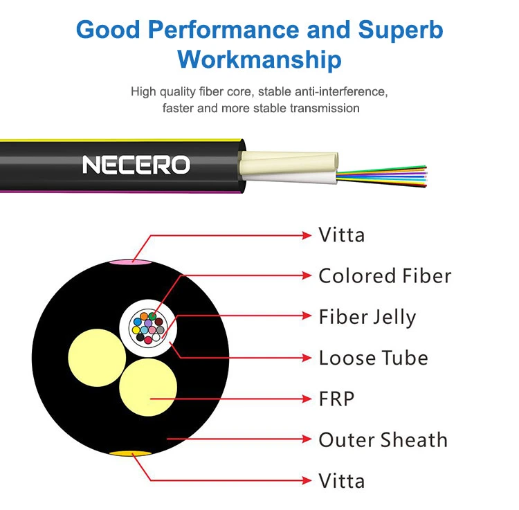 Optical Fiber Cable Communication G652D Fiber Optic Cable